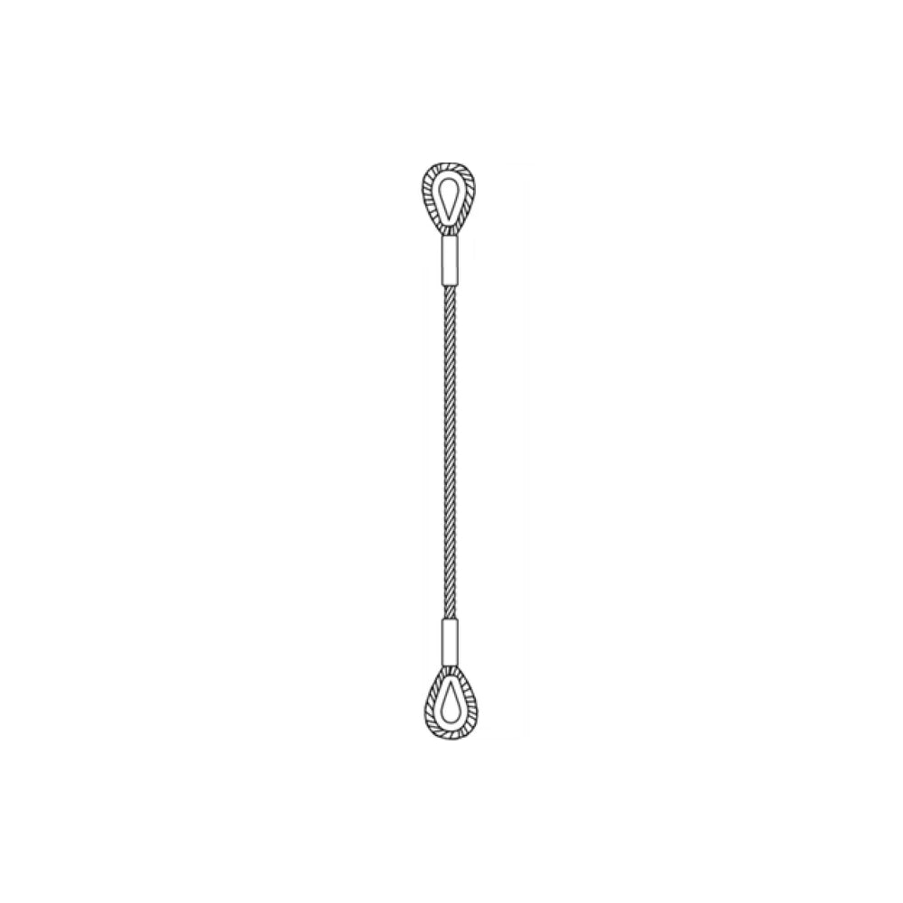Single Leg Wire Rope Sling