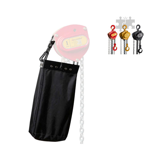 Chain bag for manual chain hoists