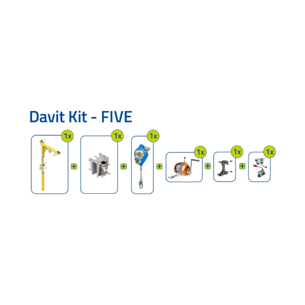 Xtirpa Short Reach Davit Arm Kit - DAVIT KIT – FIVE