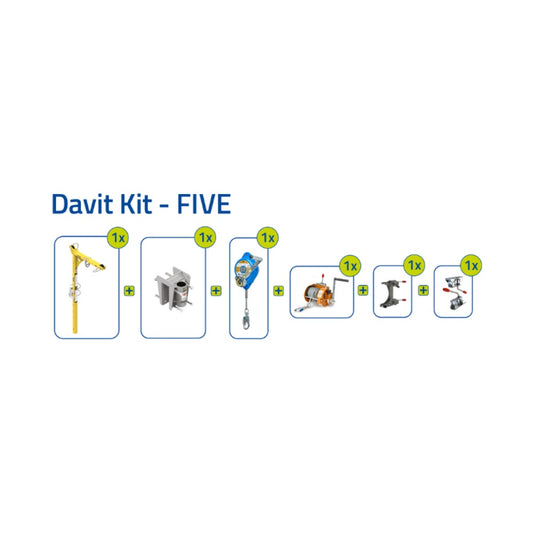 Xtirpa Short Reach Davit Arm Kit - DAVIT KIT – FIVE