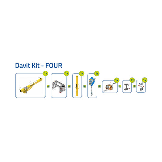 Xtirpa Extended 1200 Davit Arm Trench System - DAVIT KIT – FOUR