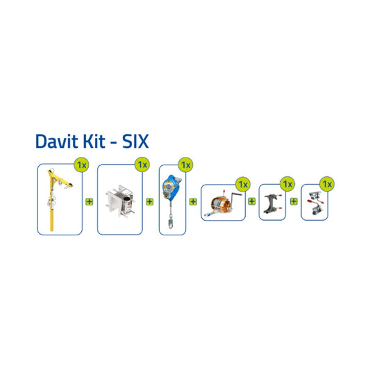 Xtirpa Short Reach Davit Arm Kit - DAVIT KIT – SIX