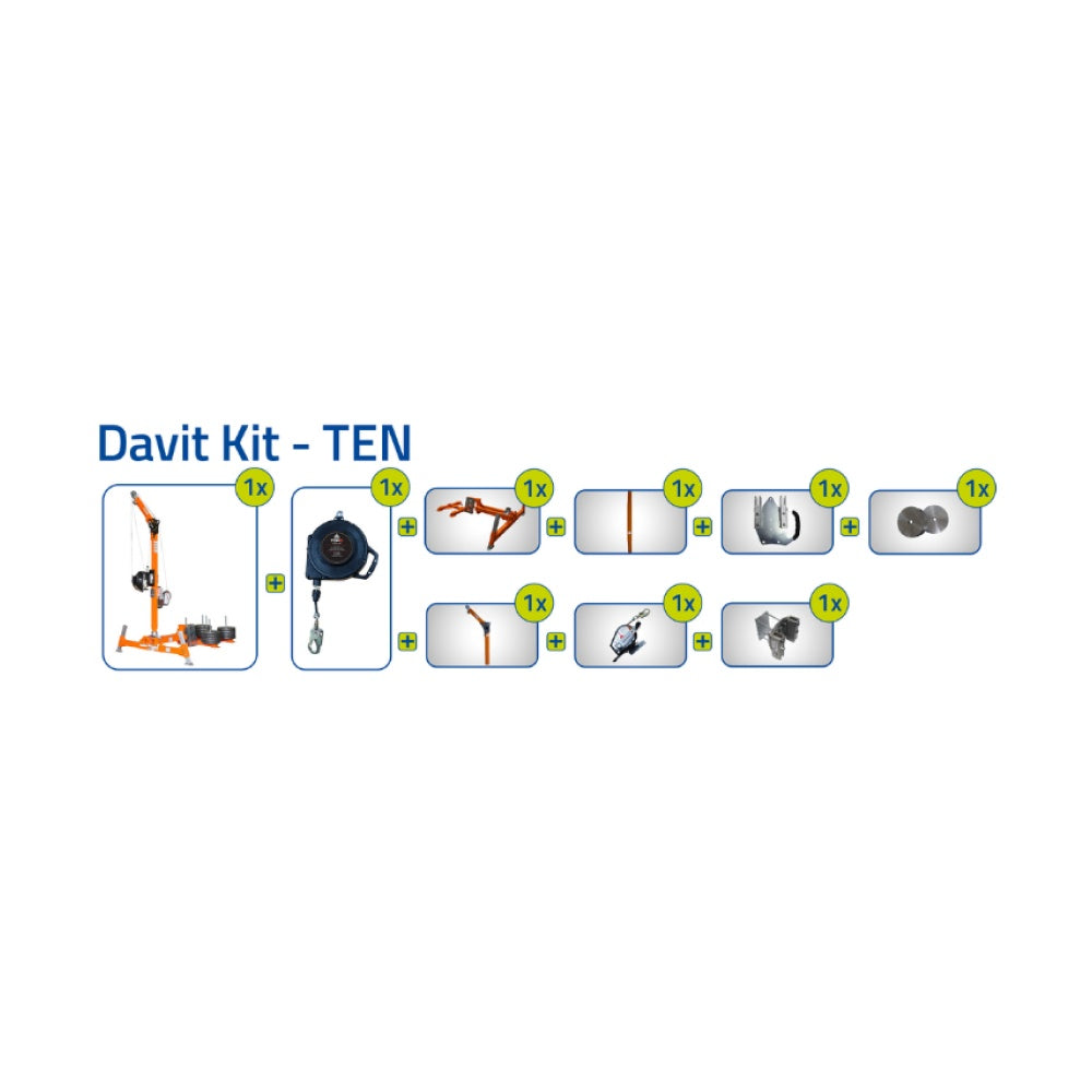 Abtech Counterweight Davit Kit 30073KIT - DAVIT KIT – TEN