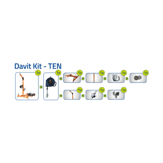 Abtech Counterweight Davit Kit 30073KIT - DAVIT KIT – TEN