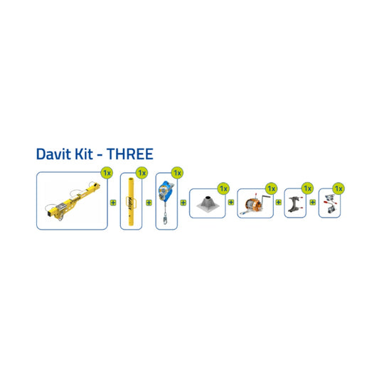 Xtirpa Extended 1200 Davit Arm Trench System - DAVIT KIT – THREE