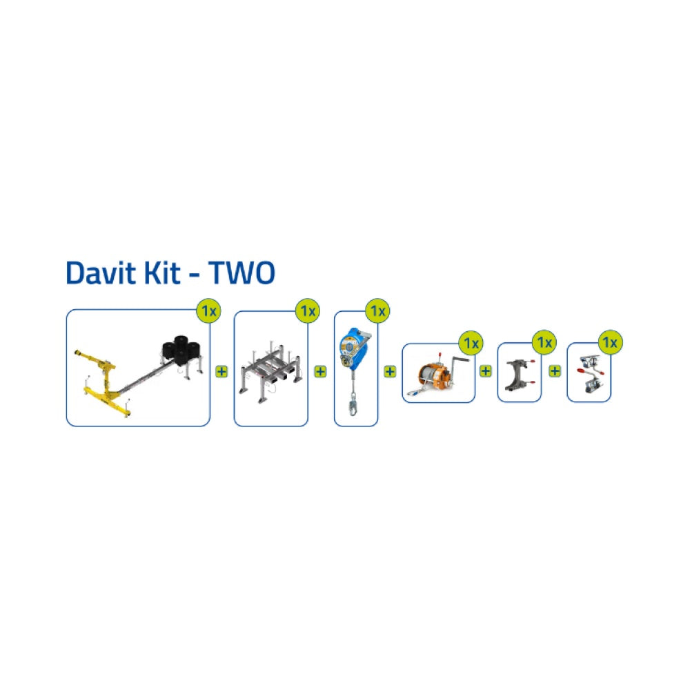 Xtirpa 1200 Counterweight Davit Arm Kit - DAVIT KIT – TWO