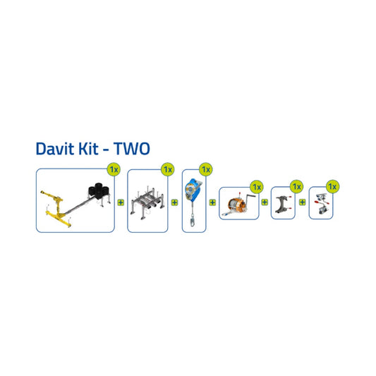 Xtirpa 1200 Counterweight Davit Arm Kit - DAVIT KIT – TWO