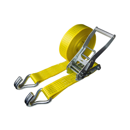 DELTASLING – Ratchet tie down – 50 mm x 8 meter – 2500 daN - Yellow