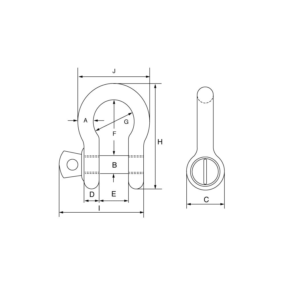 Green Pin ® Bow Shackle Screw Pin – HIRE or SALE