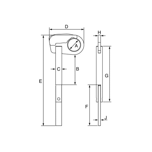 Quick Release Manhole Lifting Pin