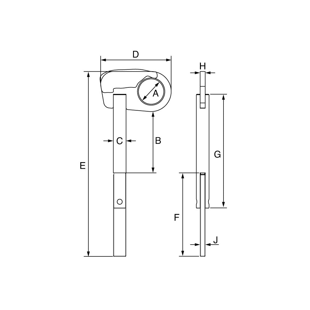 Quick Release Manhole Lifting Pin