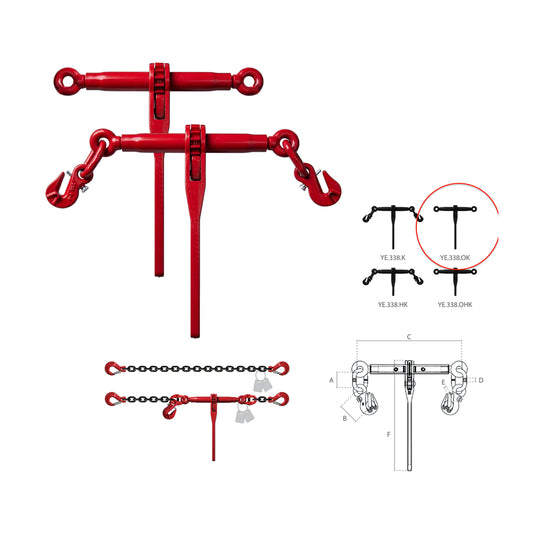 Ratchet load binder Grade 80 - YE.338.06.OK