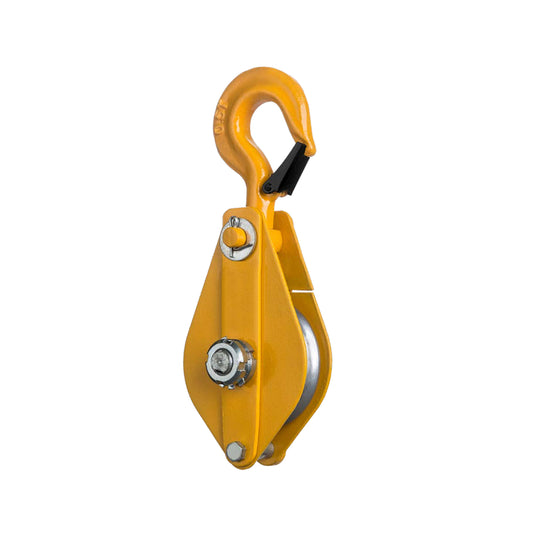 Snatch block with hook